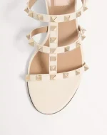 Valentino Rockstud Calfskin Leather Slide Sandal 60 Mm - Image 4